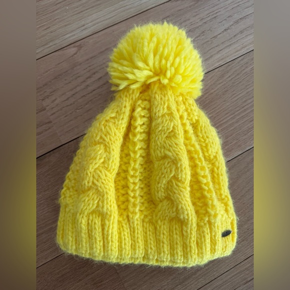 starling Accessories - Starling‎ Neon Yellow Knit Pom-Pom Beanie